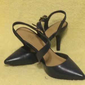 WOMENS CATO NAVY BLUE SHOES SIZE 8